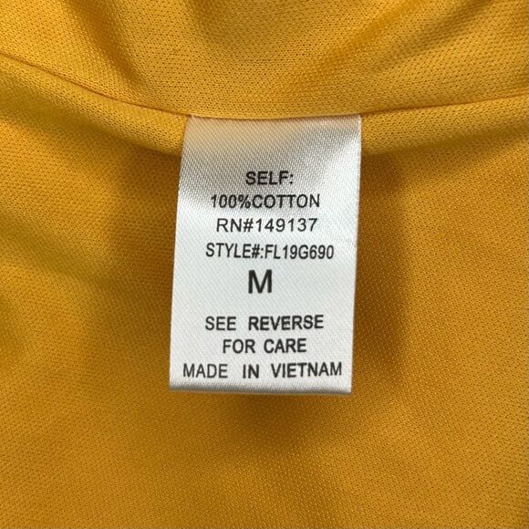 Favlux Fashion Mustard Yellow Strapless Jumpsuit Size M Tie Front One Piece - Picture 10 of 16